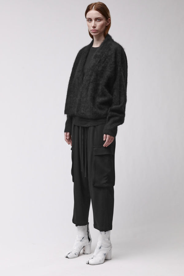 KNITJACKET W KJ 176 BLACK
