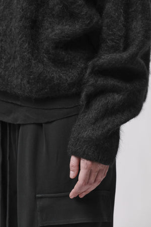 KNITJACKET W KJ 176 BLACK