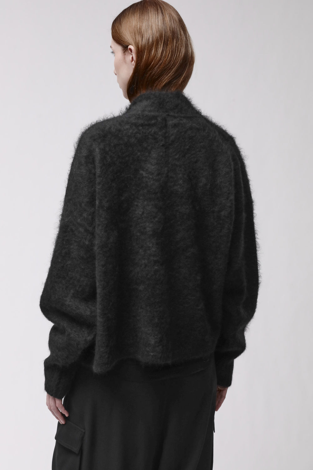 KNITJACKET W KJ 176 BLACK