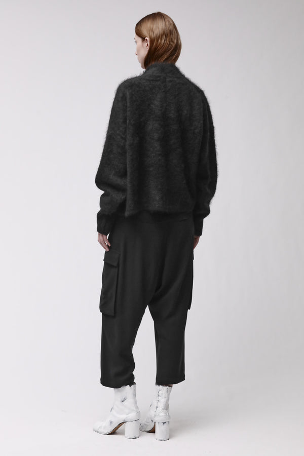KNITJACKET W KJ 176 BLACK