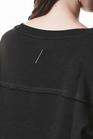 SWEATSHIRT W S 496 BLACK