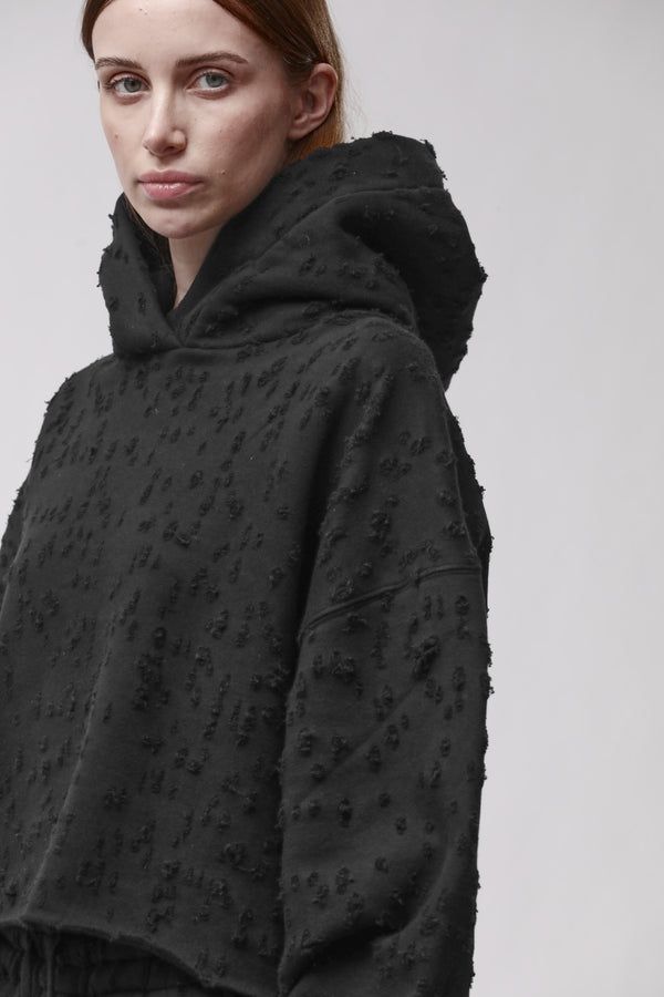 HOODIE W S 497 BLACK
