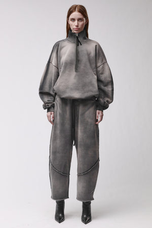 SWEATER W S 498 GREY STONE WASH SPRAY