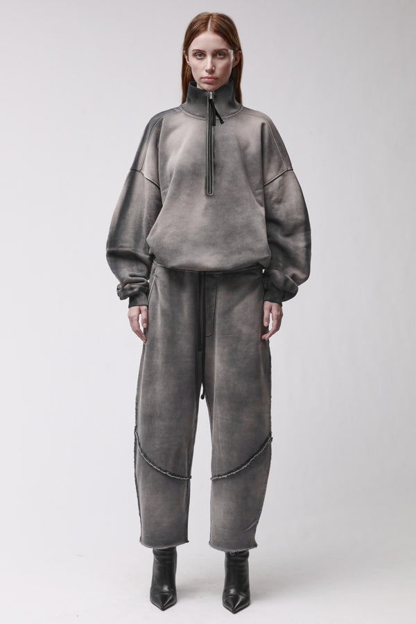 SWEATER W S 498 GREY STONE WASH SPRAY