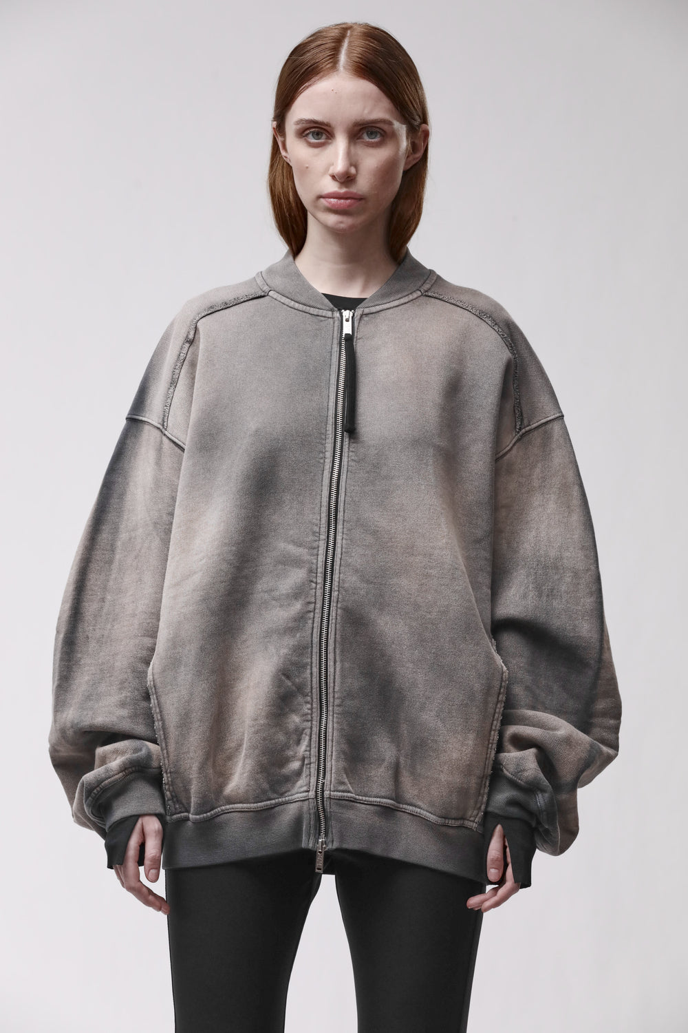 JACKET W SJ 506 GREY STONE WASH SPRAY