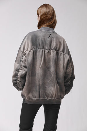 JACKET W SJ 506 GREY STONE WASH SPRAY