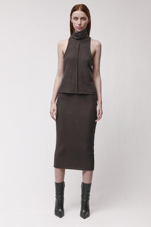 SKIRT W SK 100 COLD BROWN