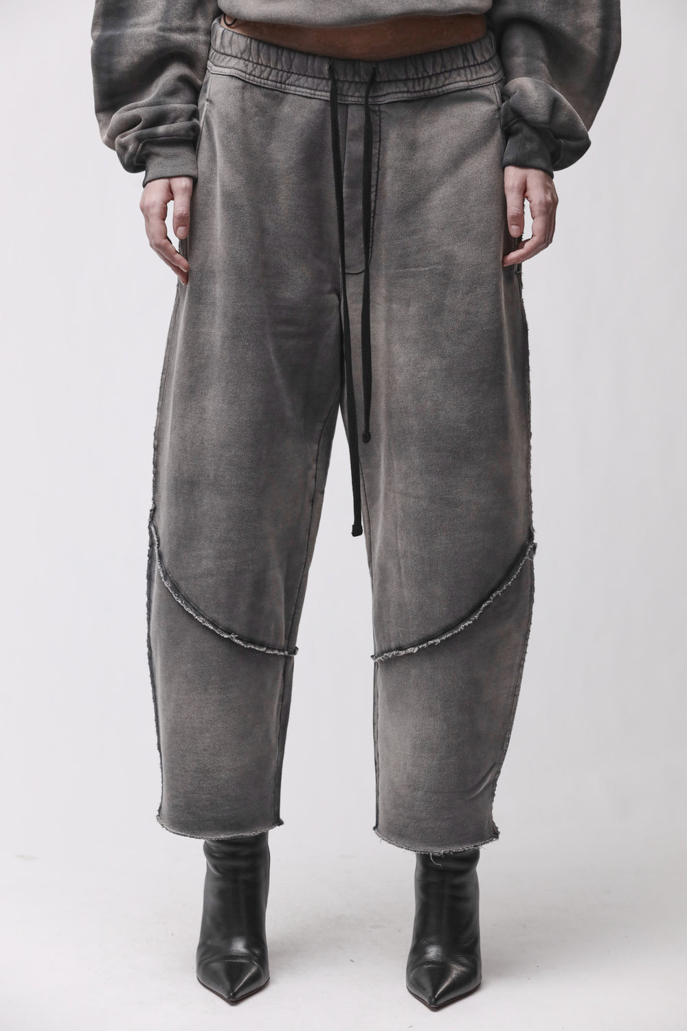 PANTS W ST 436 GREY STONE WASH SPRAY