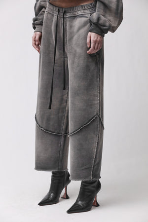 PANTS W ST 436 GREY STONE WASH SPRAY