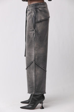 PANTS W ST 436 GREY STONE WASH SPRAY