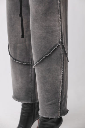 PANTS W ST 436 GREY STONE WASH SPRAY