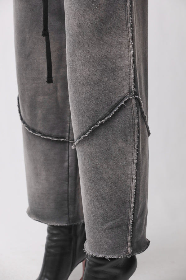 PANTS W ST 436 GREY STONE WASH SPRAY