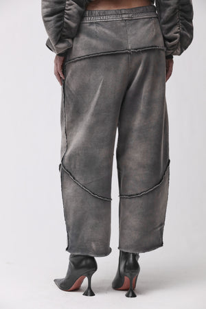 PANTS W ST 436 GREY STONE WASH SPRAY