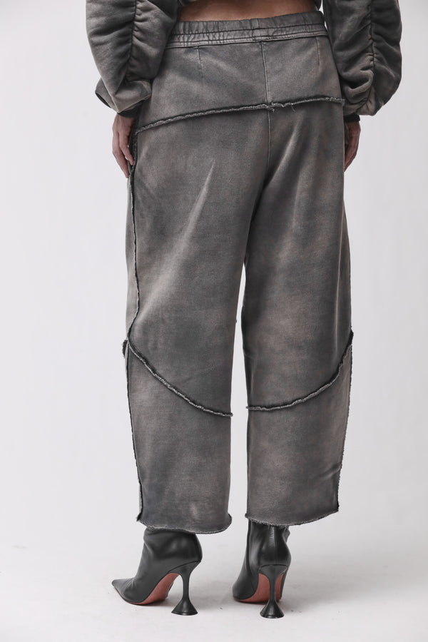 PANTS W ST 436 GREY STONE WASH SPRAY