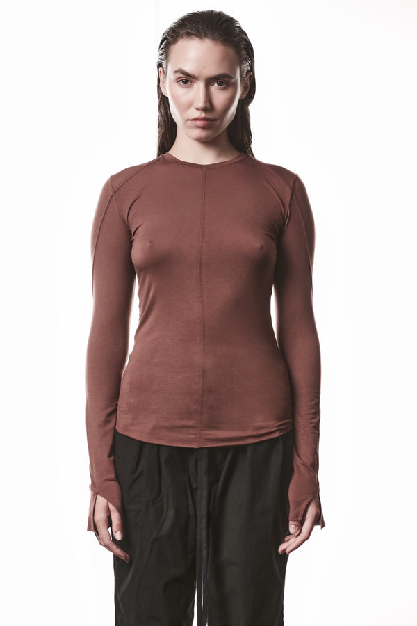 T-SHIRT W TS 605 RED WOOD