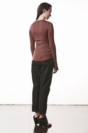 T-SHIRT W TS 605 RED WOOD