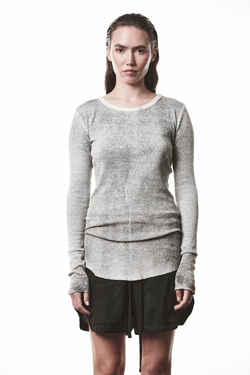 T-SHIRT W TS 615 SPRAY GREY