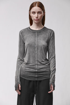 T-SHIRT W TS 628 COLD DYE GREY