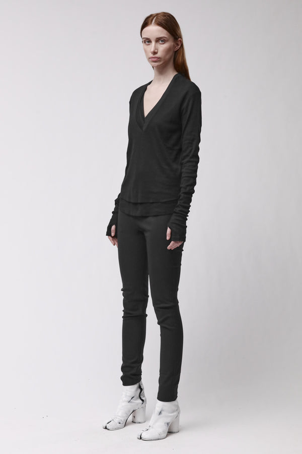 T-SHIRT W TS 649 BLACK