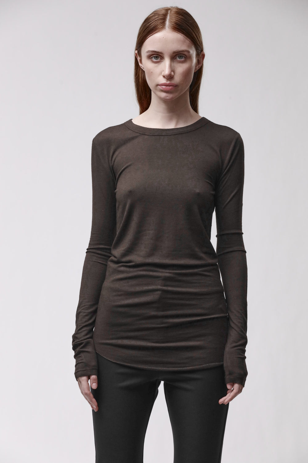 T-SHIRT W TS 652 COLD BROWN