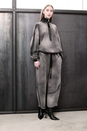 PANTS W ST 436 GREY STONE WASH SPRAY