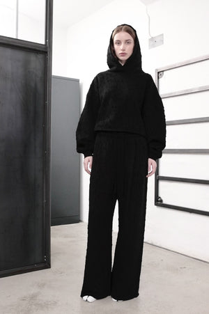 HOODIE W S 497 BLACK